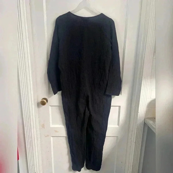 Hatch The Softest Gauze Nursing Jumpsuit Black One Size $178 - Picture 6 of 6